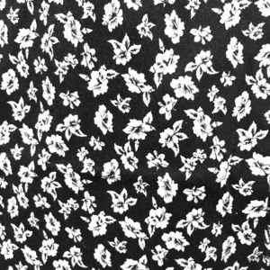 Cute Black & White flower printed Capri pants